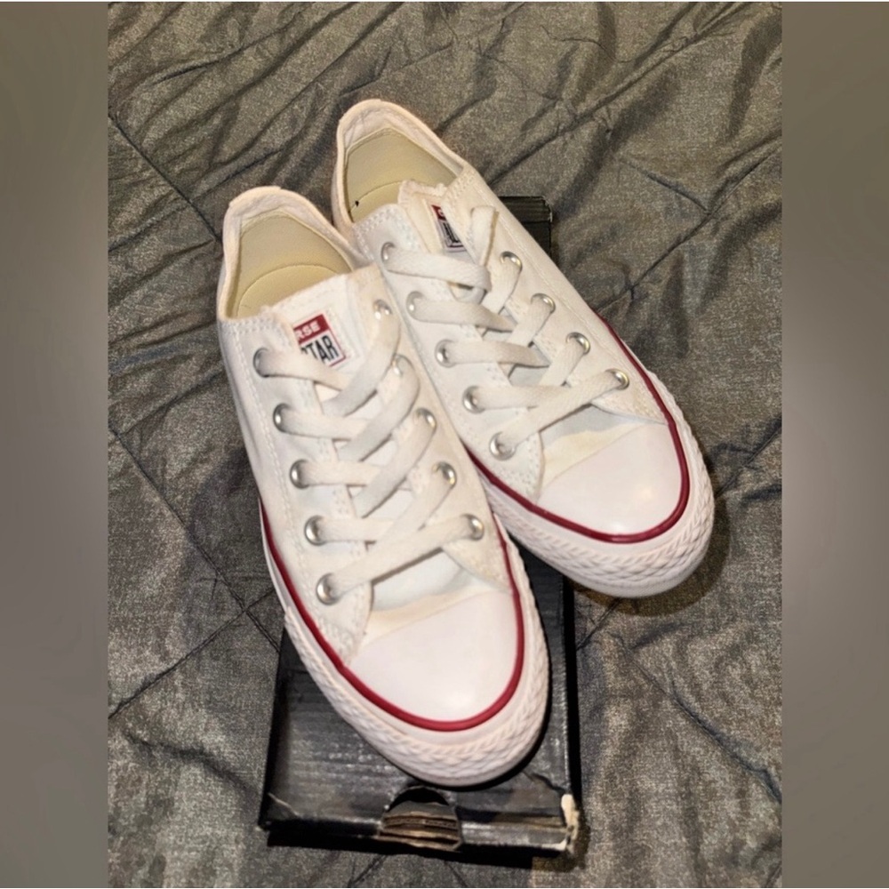 Converse White and Red Sneakers Classic Design
